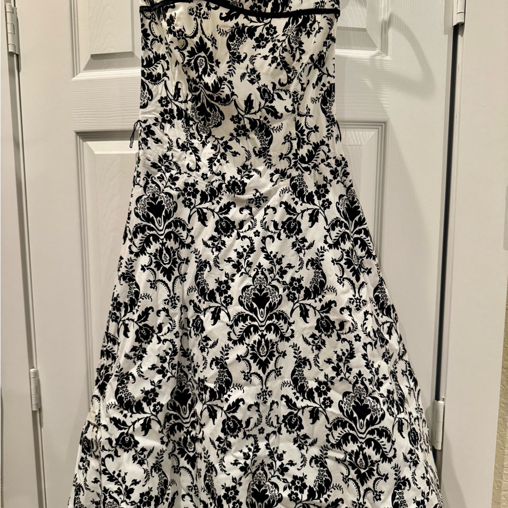 Elegant Black and White Junior’s Dress